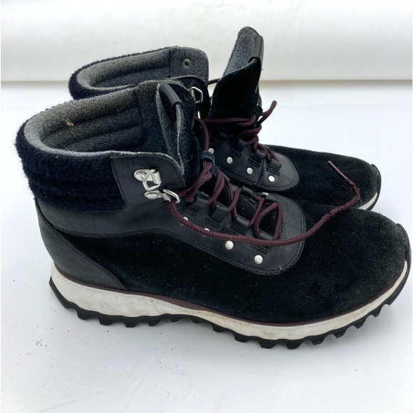 Cole Haan Zerogrand XC W15275 Womens Black Suede Lace Up Hiking Boots Size 9B - Picture 1 of 7